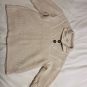Aerie Cream Cowl Neck Sweater
